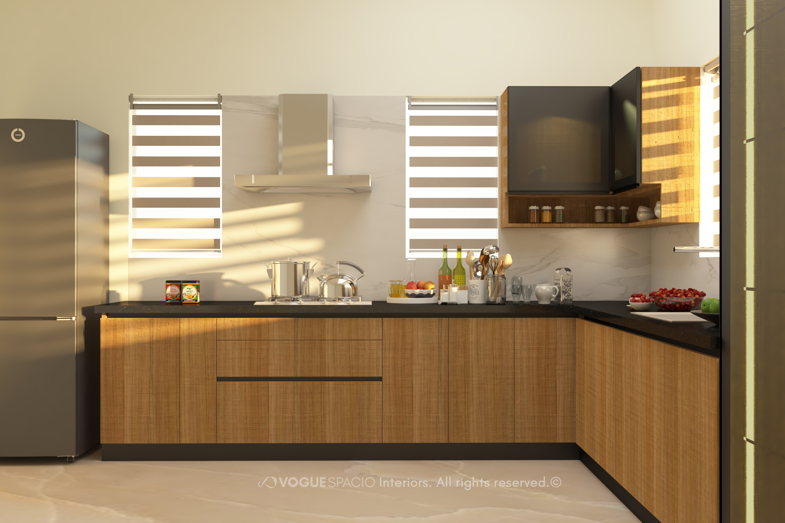 BUDGET FRIENDLY KITCHEN INTERIORS IN KASARAGOD